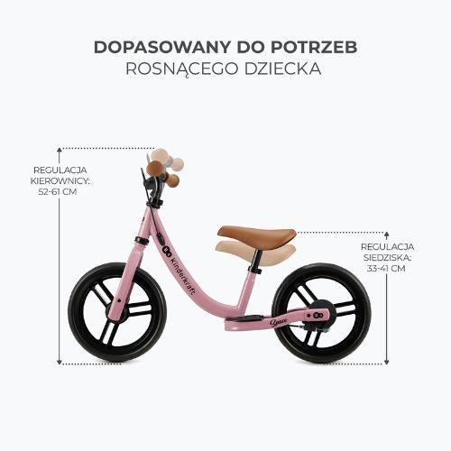 Rowerek biegowy Kinderkraft Space deep pink