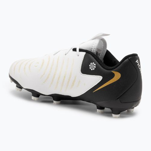 Buty piłkarskie dziecięce Nike Phantom GX II Academy FG/MG Junior white/metallic gold coin/black