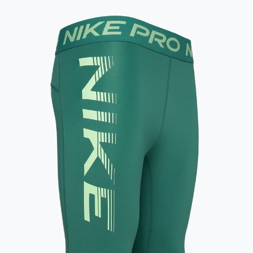 Legginsy treningowe damskie Nike Pro Dri-FIT Mid-Rise 7/8 Graphic bicoastal/vapour green/white