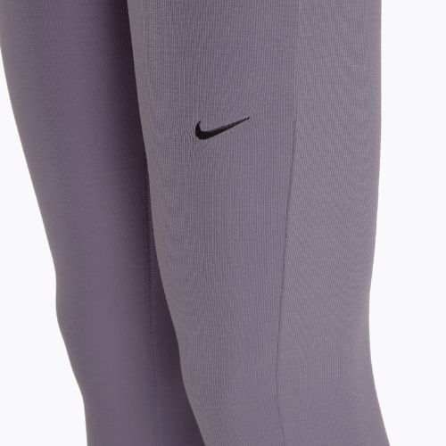 Legginsy damskie Nike Sportswear Chill Knit Mini-Rib Flared daybreak/black