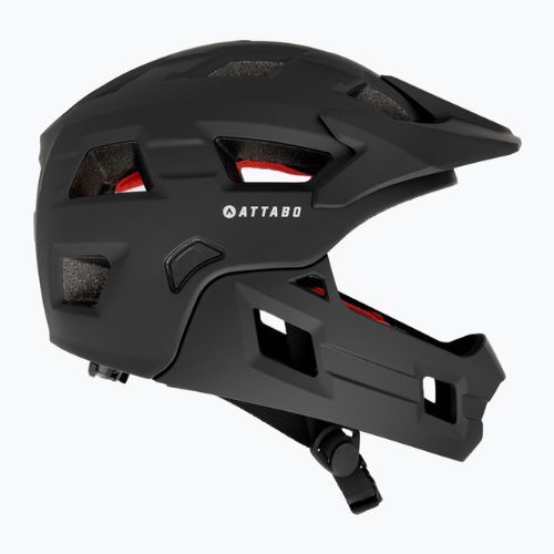 Kask rowerowy dziecięcy ATTABO Predator full face czarny