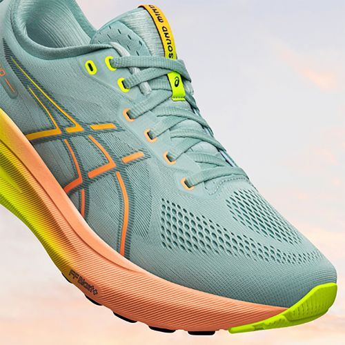 Buty do biegania męskie ASICS Gel-Kayano 31 Paris light celadon/safety yellow