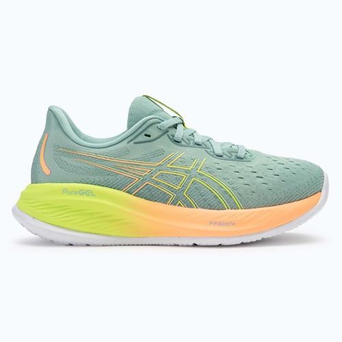 Buty do biegania damskie ASICS Gel-Cumulus 26 Paris light celadon/safety yellow