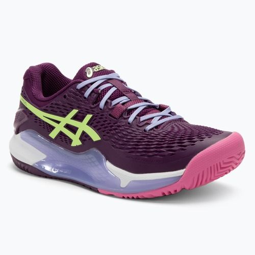 Buty do padla damskie ASICS Gel-Resolution 9 Padel W deep mauve/lime green