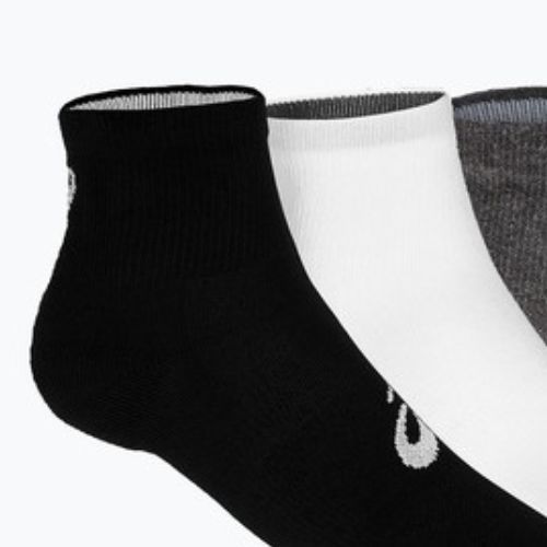 Skarpety ASICS Quarter 3 pary black/grey/white