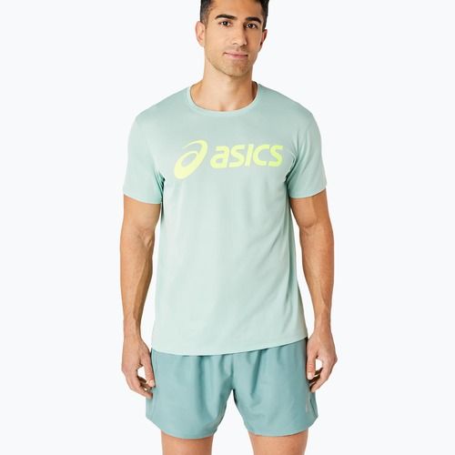 Koszulka do biegania męska ASICS Core Top light celadon/safety yellow