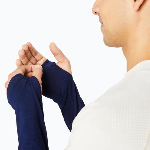 Longsleeve do biegania męski ASICS Seamless birch/blue expanse