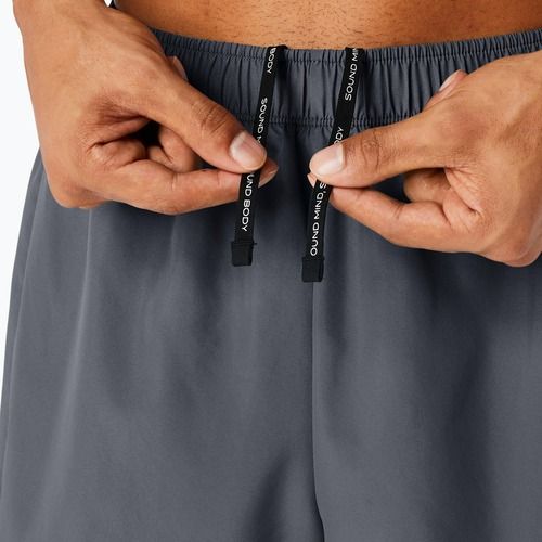 Spodenki do biegania męskie ASICS Icon performance carrier grey/safety yellow