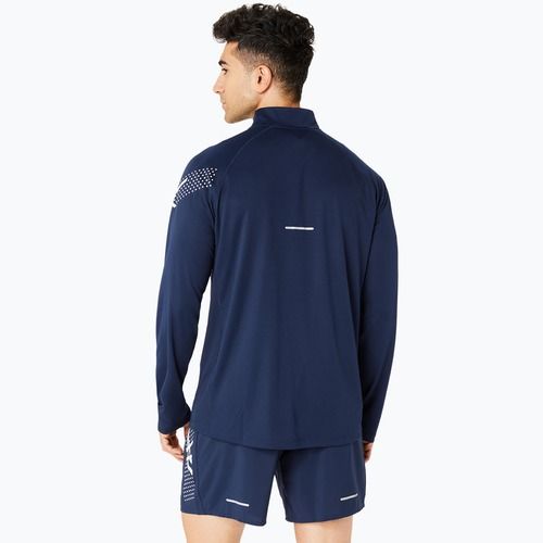 Longsleeve do biegania męski ASICS Icon 1/2 Zip performance blue expanse