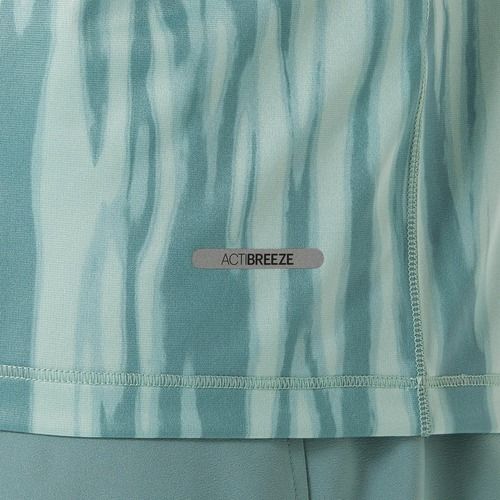 Koszulka do biegania męska ASICS Road All Over Print Top light celadon/celadon