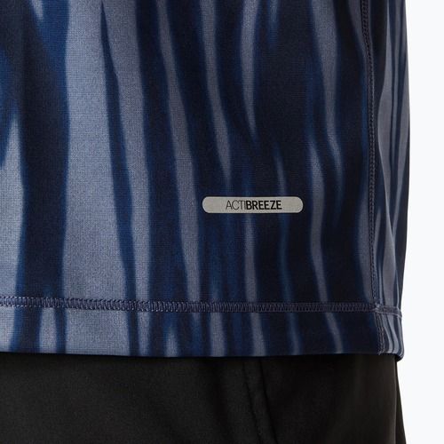 Koszulka do biegania męska ASICS Road All Over Print Top blue expanse/midnight