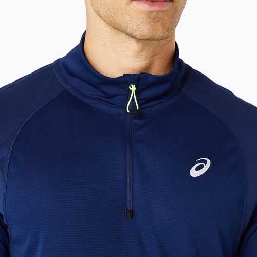 Lonsleeve do biegania męski ASICS Road Lite-Show 1/2 Zip blue expense