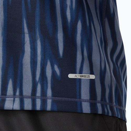 Longsleeve do biegania męski ASICS Road All Over Print blue expanse/midnight