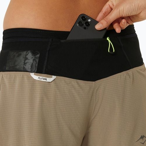 Spodenki do biegania damskie ASICS Fujitrail 2-N-1 pepper/performance black