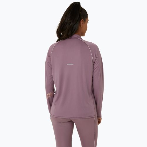 Longsleeve do biegania damski ASICS Icon 1/2 Zip dusty mauve/watershed rose