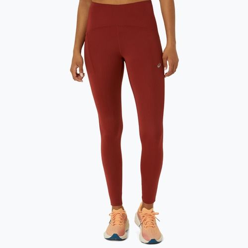 Legginsy do biegania damskie ASICS Road High Waist deep red