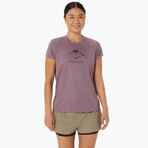 Koszulka do biegania damska ASICS Fujitrail Logo dusty mauve