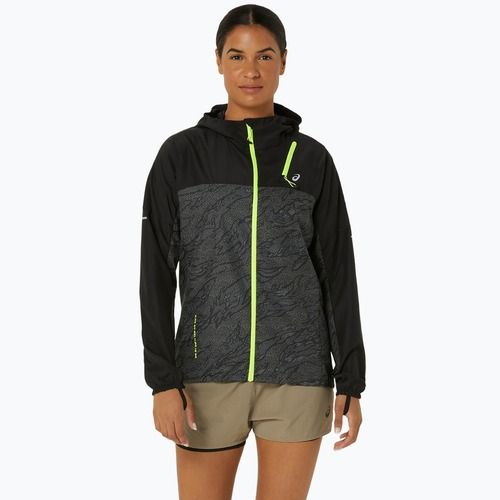 Kurtka do biegania damska ASICS Fujitrail Packable performance black