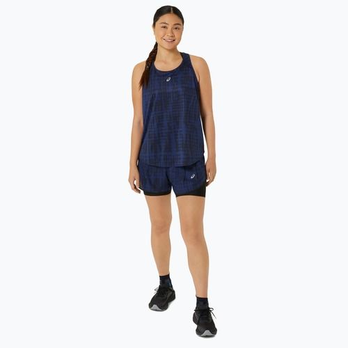 Koszulka do biegania damska ASICS Road All Over Print Tank midnight
