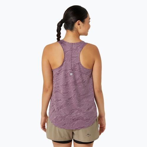 Koszulka do biegania damska ASICS Road All Over Print Tank dusty mauve