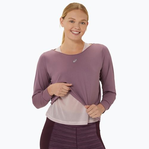 Longsleeve + koszulka do biegania damska ASICS Nagino Run dusty mauve/watershed rose