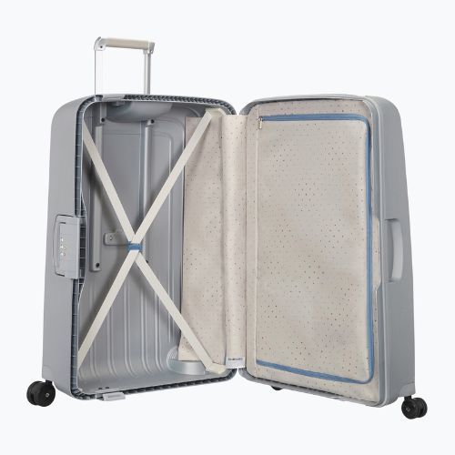 Walizka podróżna Samsonite S'cure Spinner 79 l silver