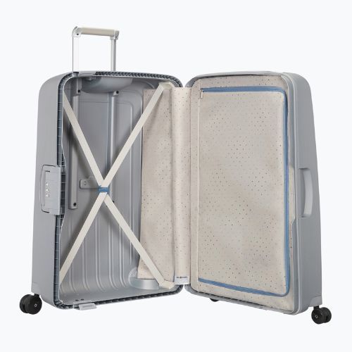 Walizka podróżna Samsonite S'cure Spinner 102 l silver