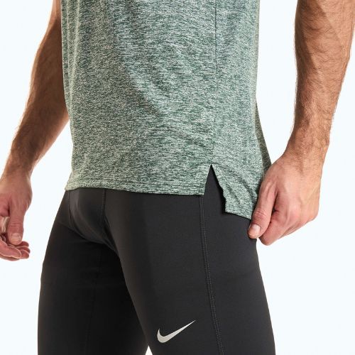 Koszulka do biegania męska Nike Dri-Fit Rise 365 vintage green/heather