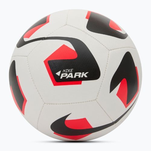 Piłka do piłki nożnej Nike Park Team 2.0 white/bright crimson/black rozmiar 4