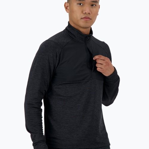 Longsleeve do biegania męski New Balance Athletics Heat Grid 1/2 Zip black