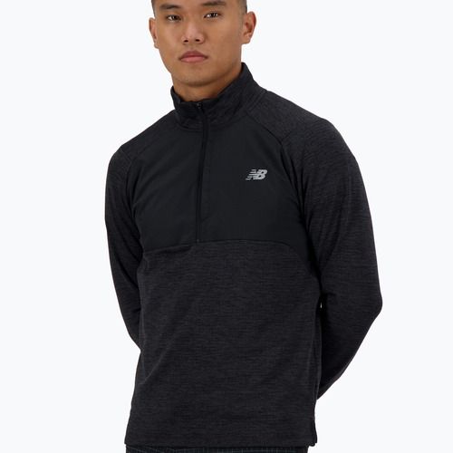 Longsleeve do biegania męski New Balance Athletics Heat Grid 1/2 Zip black