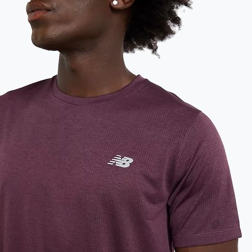 Koszulka męska New Balance Athletics Run plum brown