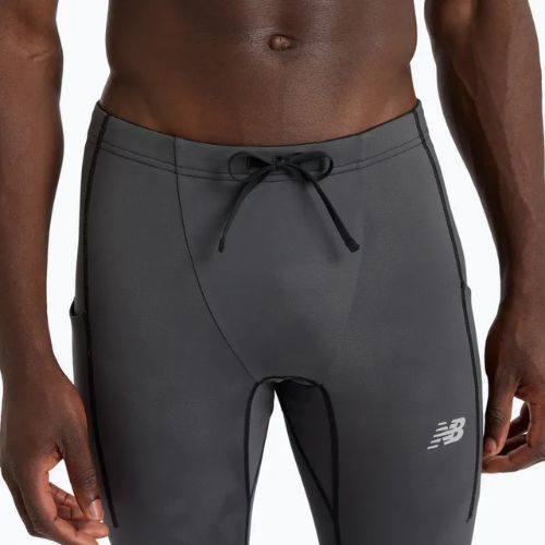 Legginsy do bieganie męskie New Balance Athletics Reflective Heat black/multi