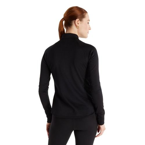 Longsleeve do biegania damski New Balance Athletics Heat Grid 1/2 Zip black