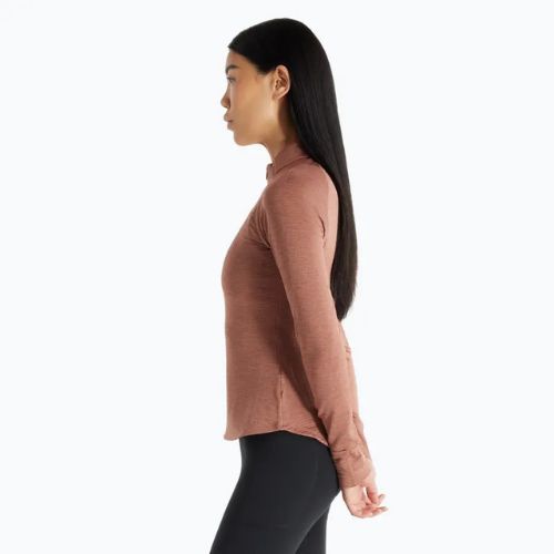 Longsleeve do biegania damski New Balance Athletics Heat Grid 1/2 Zip sparrow heather