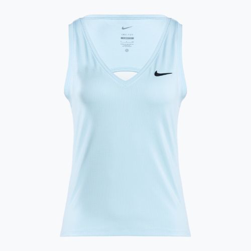 Koszulka tenisowa damska Nike Court Dri-Fit Victory Tank glacier blue/black