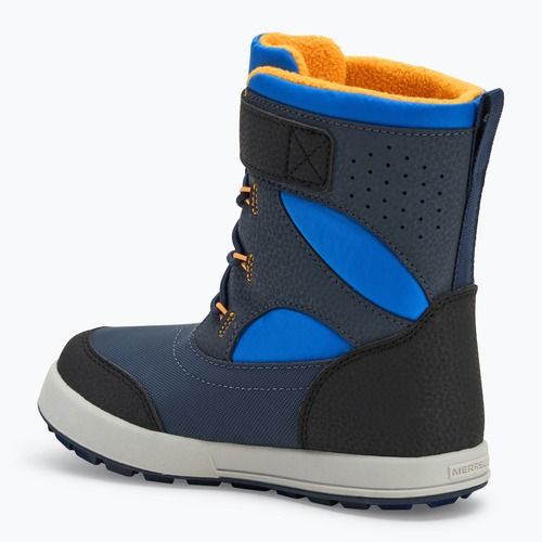 Śniegowce dziecięce Merrell Snow Storm 3.0 Wtrpf blue/black/orange