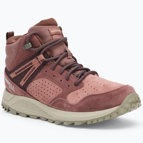 Buty turystyczne damskie Merrell Wildwood Mid Ltr Wp marron/burlwood
