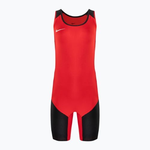Trykot zapaśniczy męski Nike Weightlifting Singlet scarlet/black