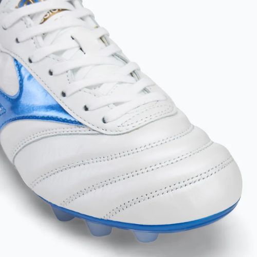 Buty piłkarskie męskie Mizuno Morelia II Japan Md white/laser blue/gold