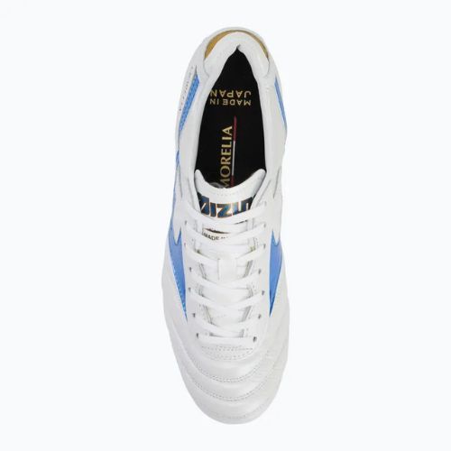 Buty piłkarskie męskie Mizuno Morelia II Japan Md white/laser blue/gold