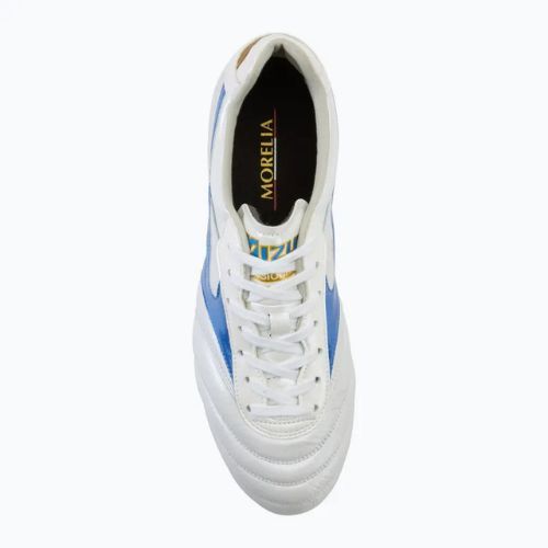 Buty piłkarskie męskie Mizuno Morelia II Elite Md white/laser blue/gold