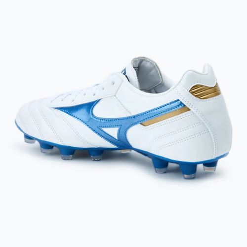 Buty piłkarskie Mizuno Morelia II Pro MD white/laser blue/gold