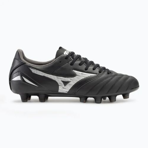 Buty piłkarskie męskie Mizuno Morelia Neo IV Pro FG black/galaxy silver