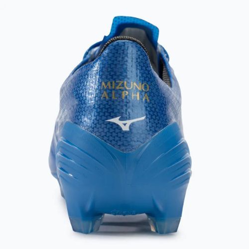 Buty piłkarskie męskie Mizuno α Elite FG white/laser blue/gold