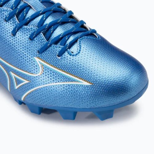 Buty piłkarskie męskie Mizuno α Select FG white/laser blue/gold