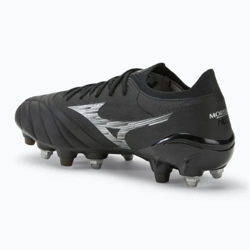 Buty piłkarskie męskie Mizuno Morelia Neo IV β Elite MIX black/galaxy silver