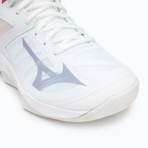 Buty do siatkówki damskie Mizuno Wave Dimension Mid white/aleutian/cloud pink