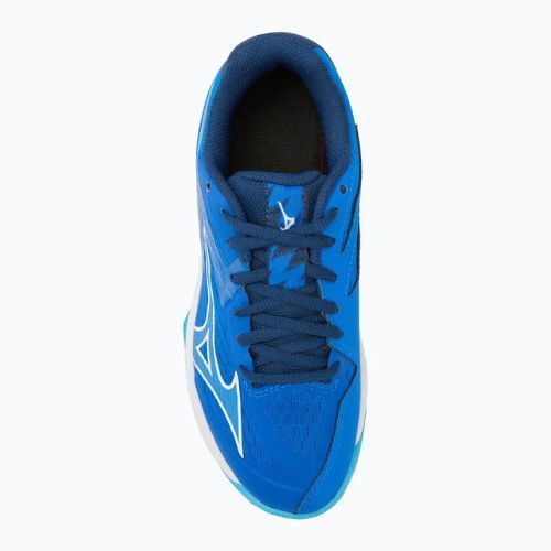 Buty do siatkówki dziecięce Mizuno Lightning Star Z7 mugen blue/white/estate blue