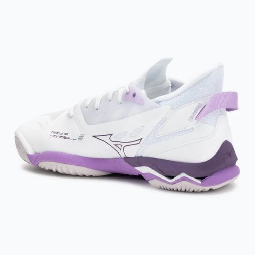 Buty do piłki ręcznej damskie Mizuno Wave Mirage 5 white/patrician purple/quince